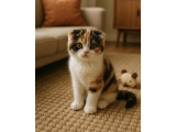 Sıfır kulak Scottish Fold Calico Tricolor Erkek yavrumuz
