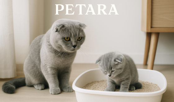 Scottish Fold yavru kediye tuvalet eğitimi nasıl verilir?
