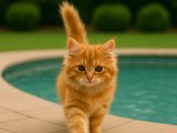 Sarı asalet Maine Coon oğlumuz