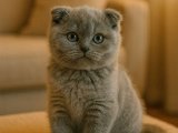 Blue erkek Scottish Fold bebeğimiz