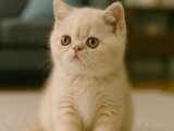 Erkek güzeli krem Exotic Shorthair yavrumuz