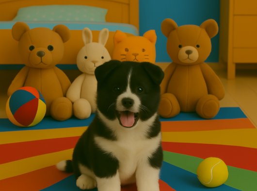 Şecereli iyi kalite American Akita yavrumuz