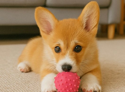 Minik Corgi kızçemiz çok uyumlu