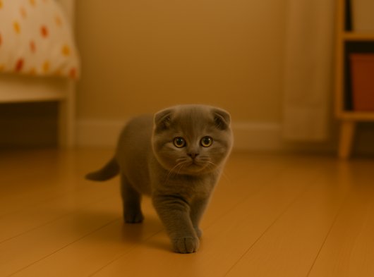 Scottish Fold Blue dişi yavru kedimiz