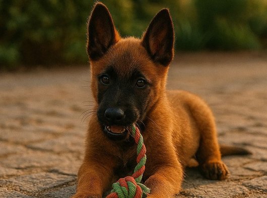 Yetişenin alacağı kalitede bir Erkek Belçika Kurdu (Malinois) yavrusu