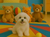 Peluş bebek aşığı Maltese Terrier kızçemiz