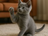 En kaliteli Russian Blue yavrusu burada