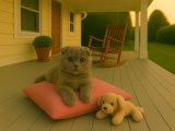 Şeker tadında bir Scottish Fold Blue yavru