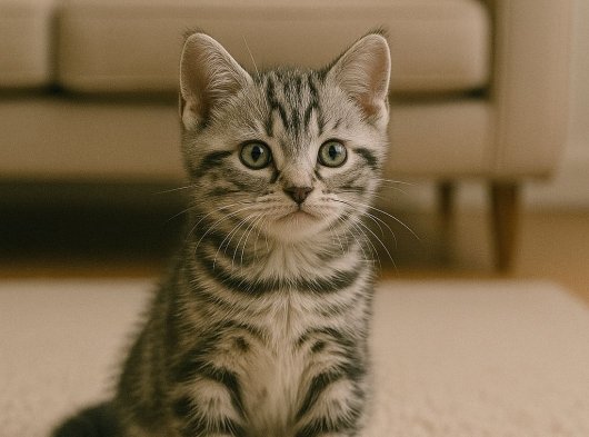 Kısa Tüylü ve Sevimli Dişi American Shorthair Yeni Ailesini Arıyor